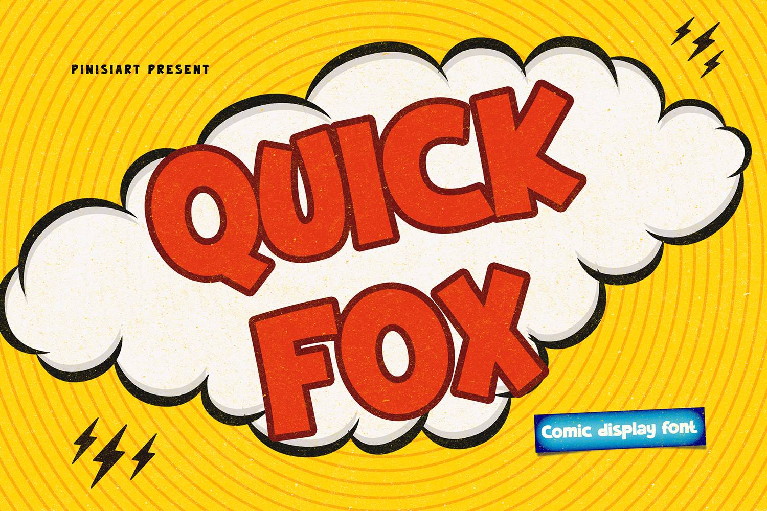 Quick Fox Font sample