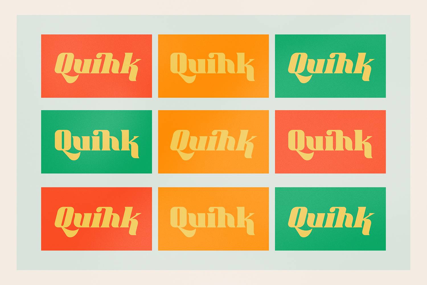 Quihk Font sample