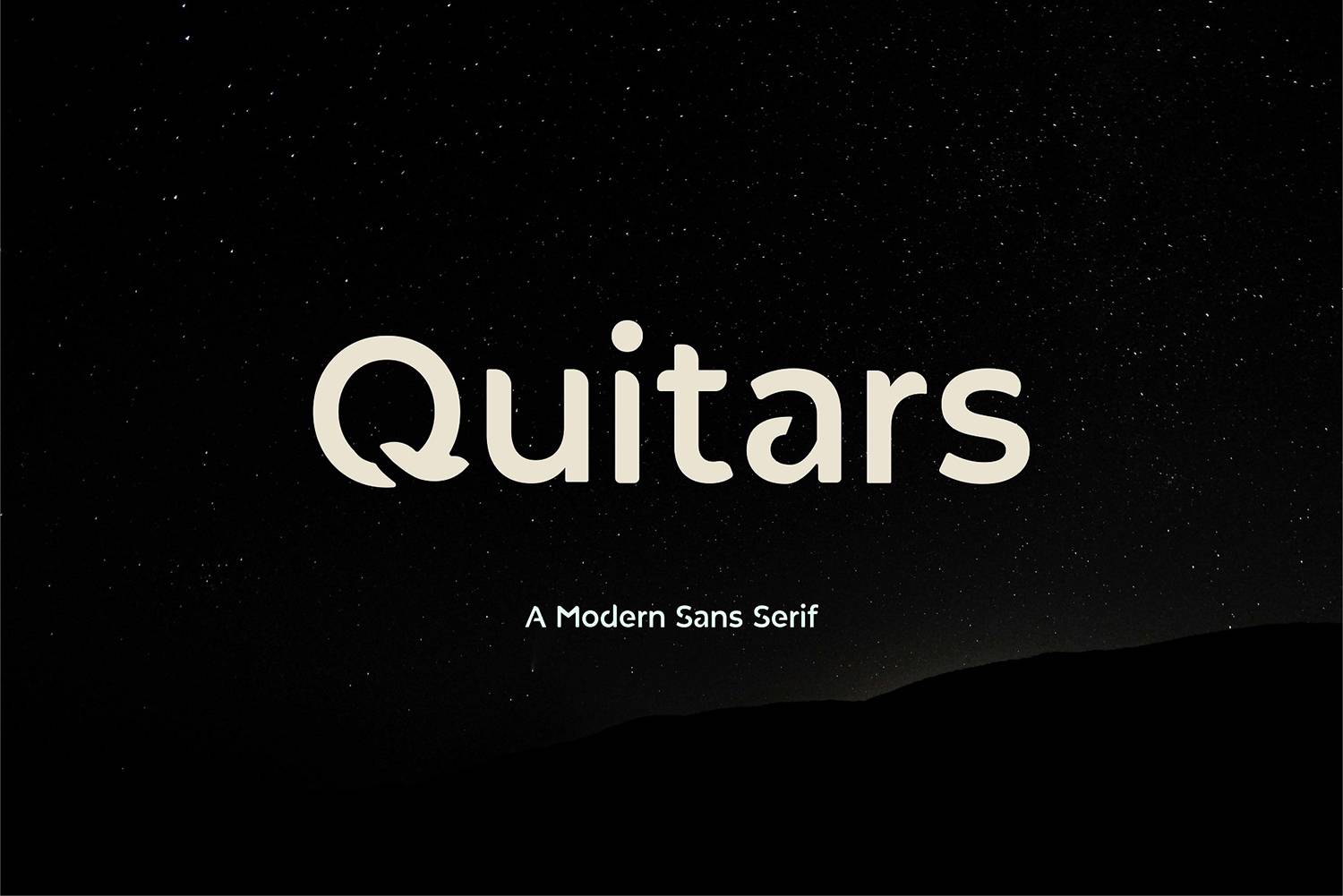 Quitars Font sample