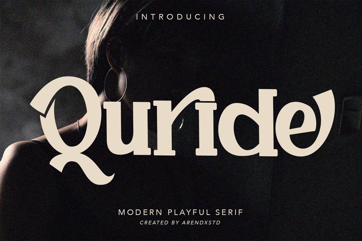 Quride Font sample