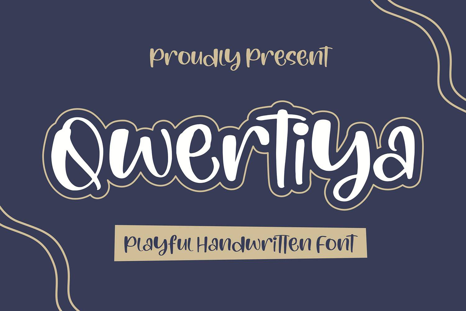 Qwertiya Font sample