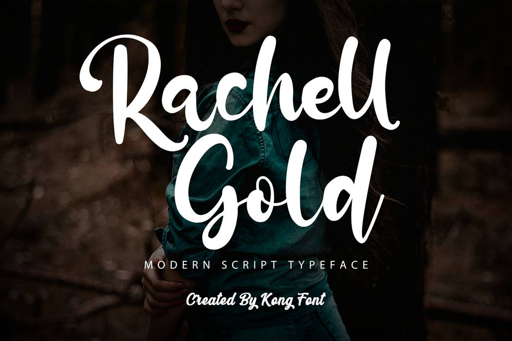 Rachell Gold Font sample