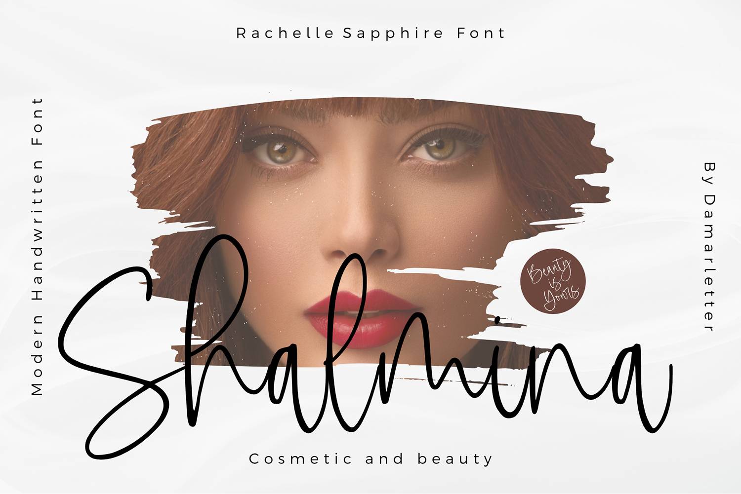 Rachelle Sapphire Font sample