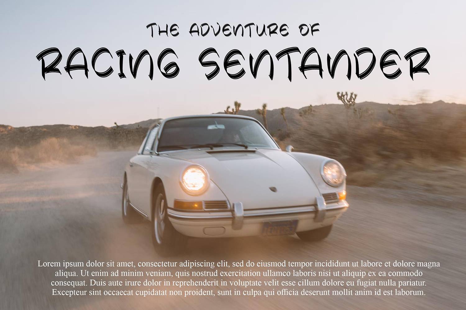 Racing Line Font sample