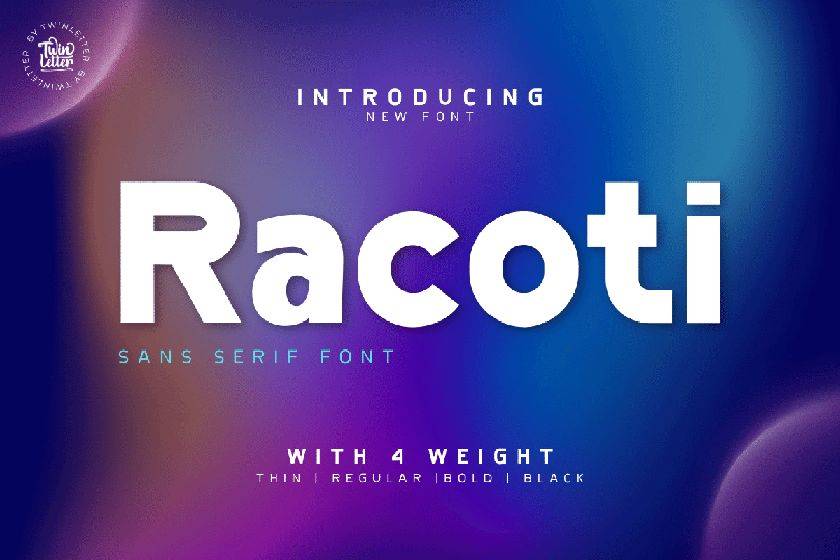 Racoti Font sample