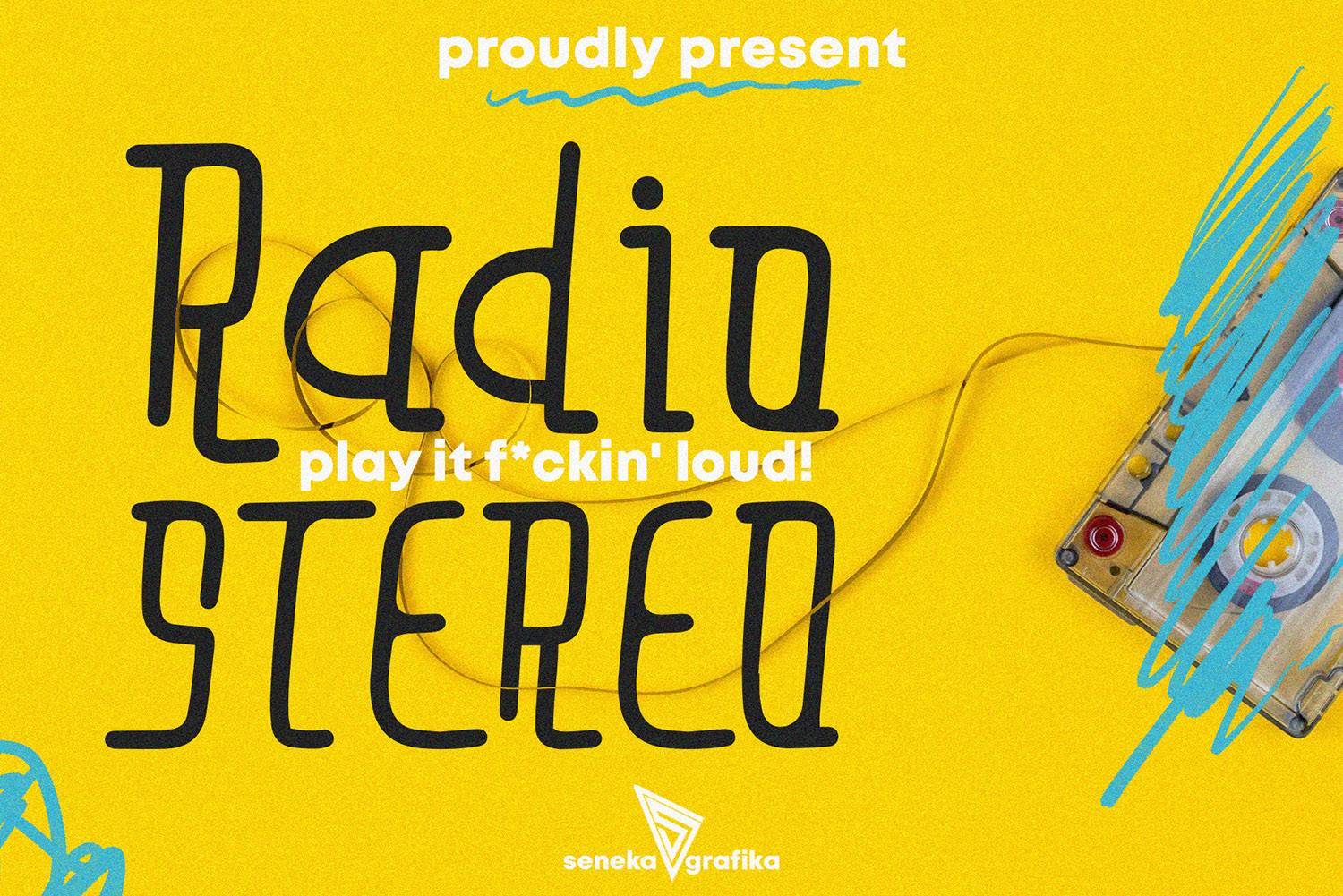 Radio Stereo Font sample