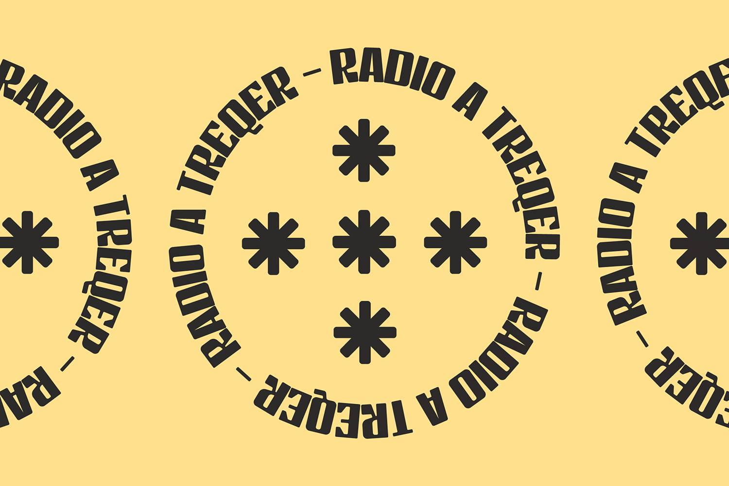 Radio a Treqer Font sample