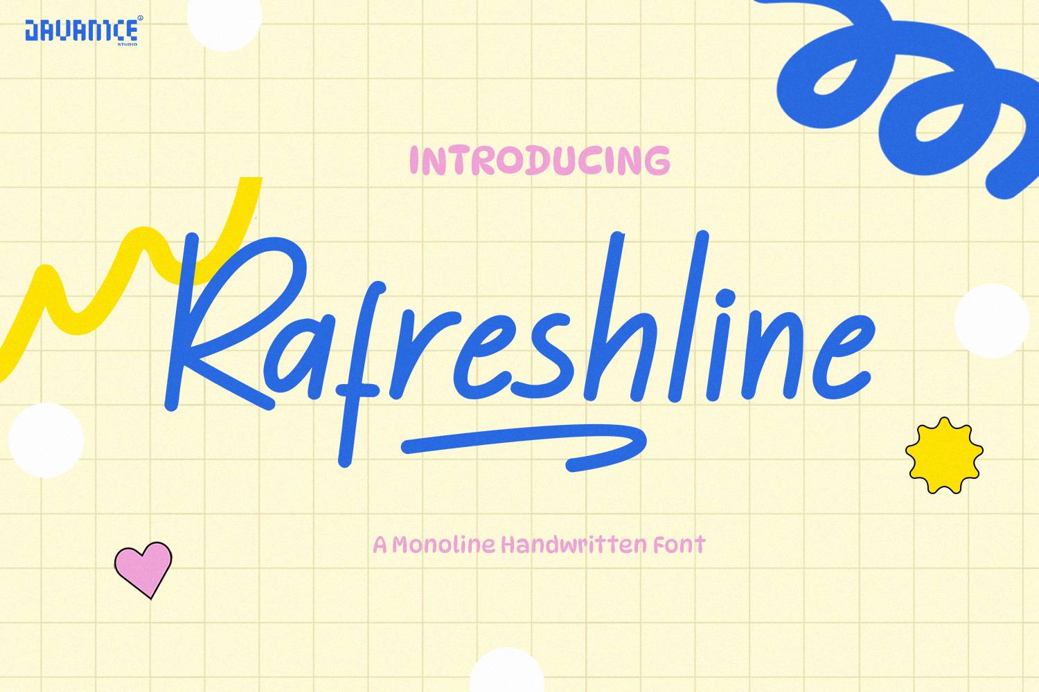 Rafreshline Font sample