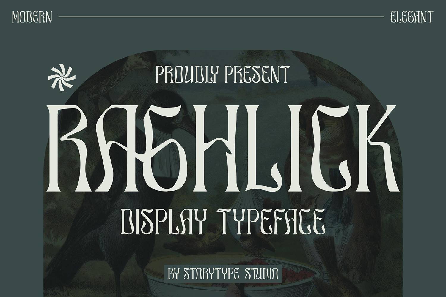 Raghlick Font sample