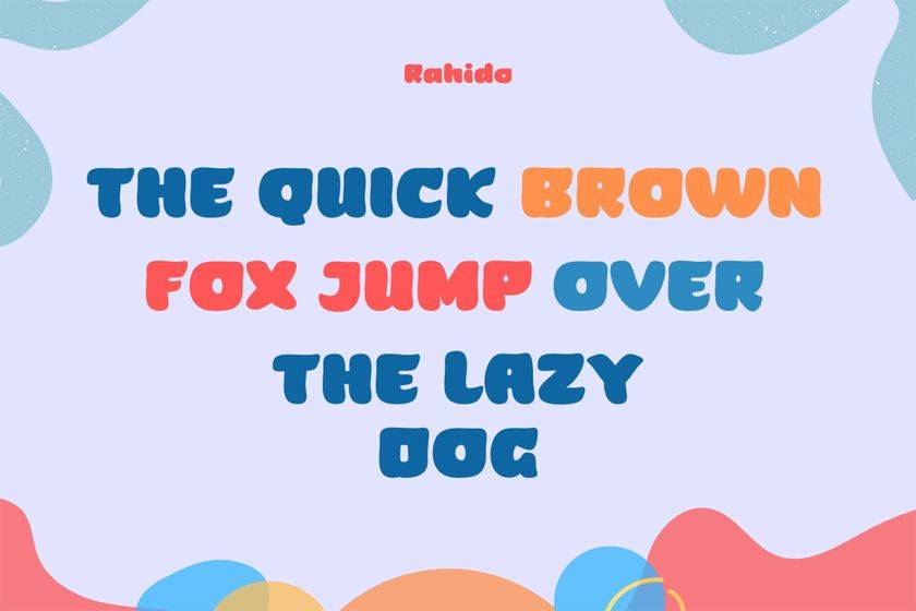 Rahido Font sample