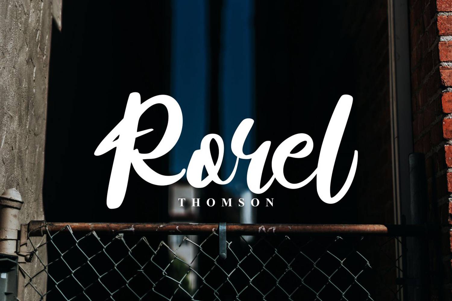Railway Font sample