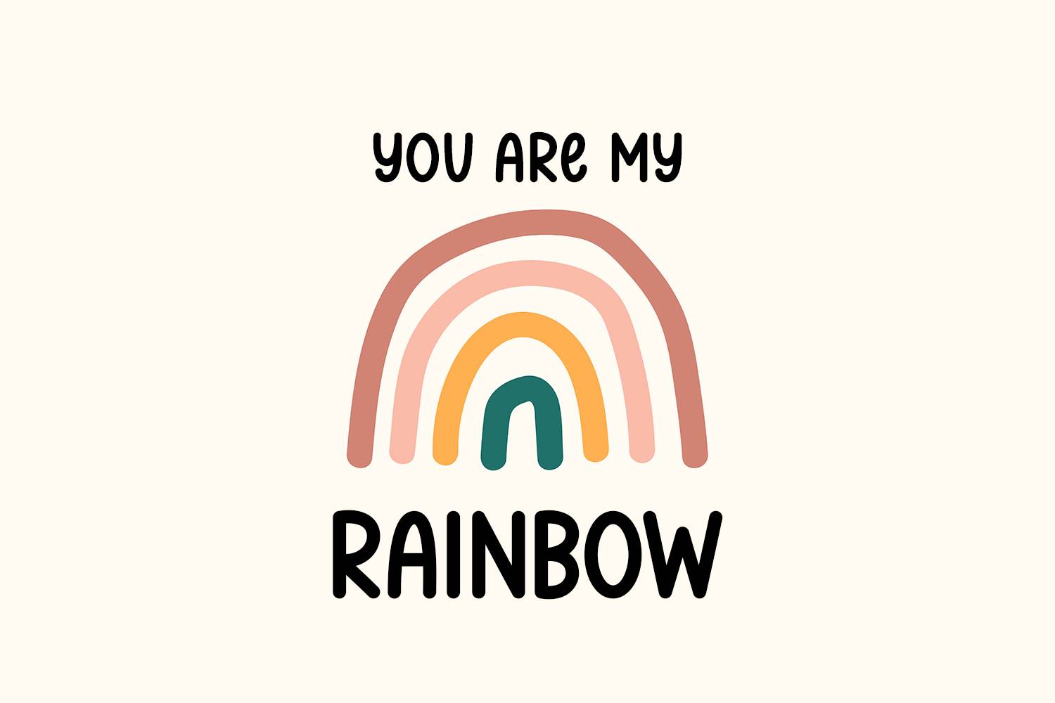 Rainbow Cupcake Font sample