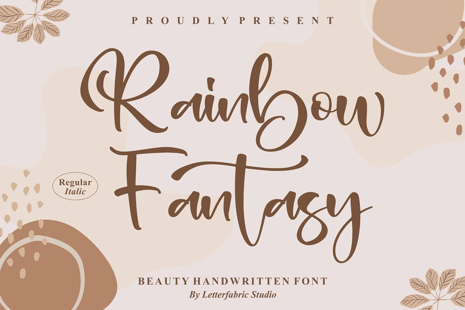 Rainbow Fantasy Font sample