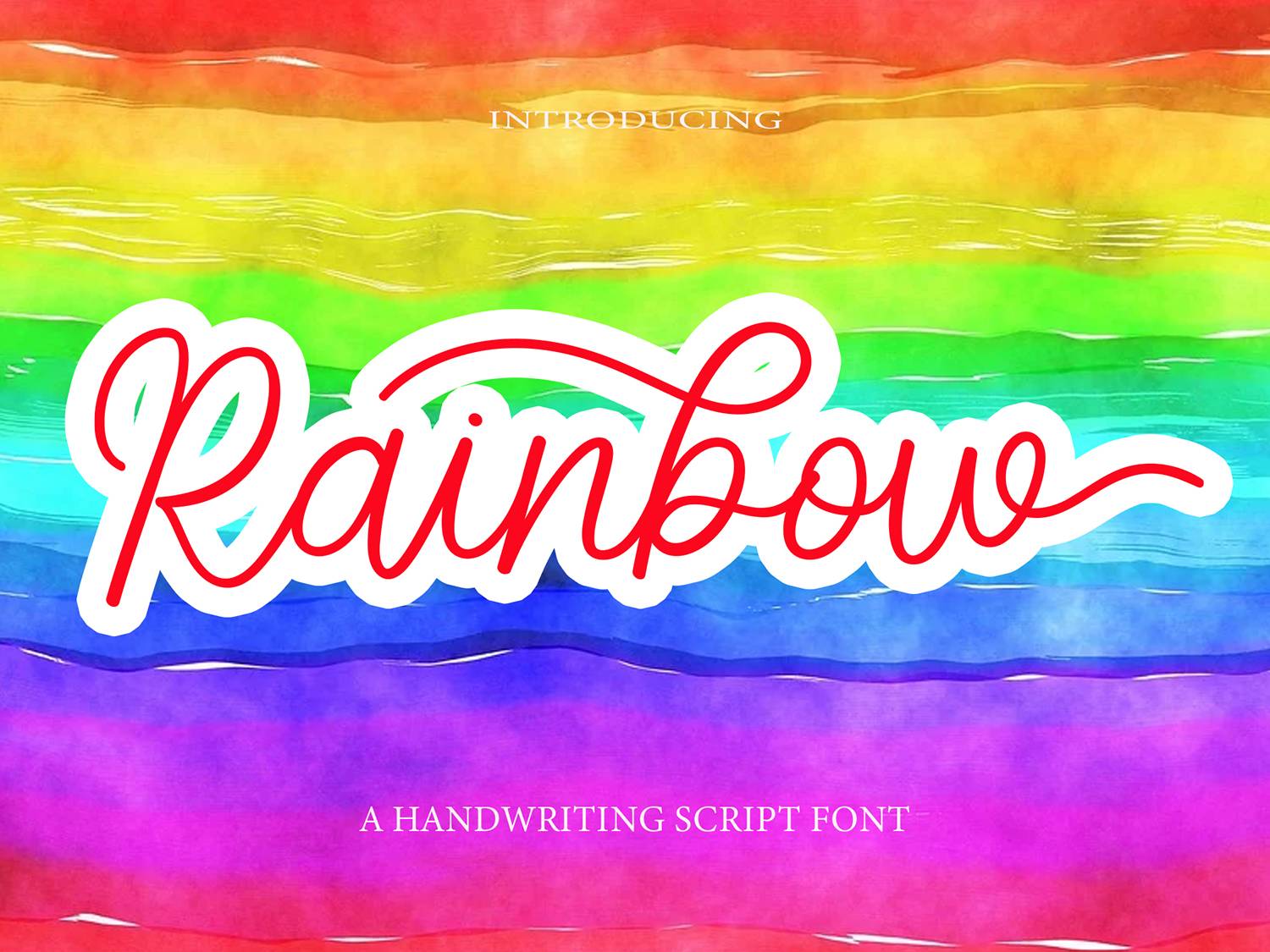 Rainbow Font sample