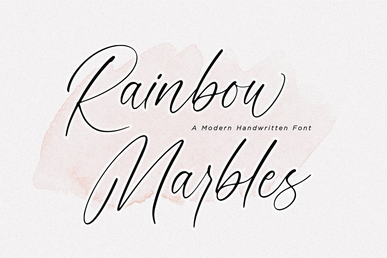 Rainbow Marbles Font sample