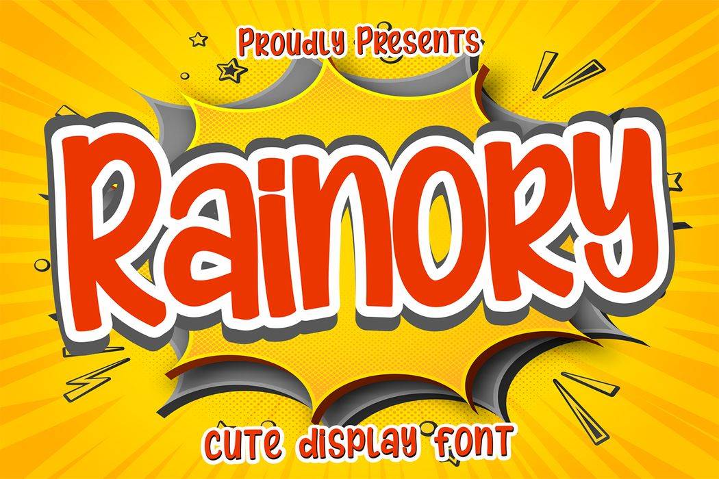 Rainory Font sample