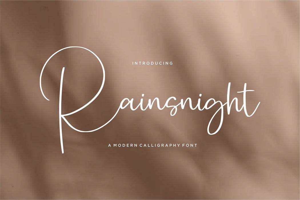 Rainsnight Font sample