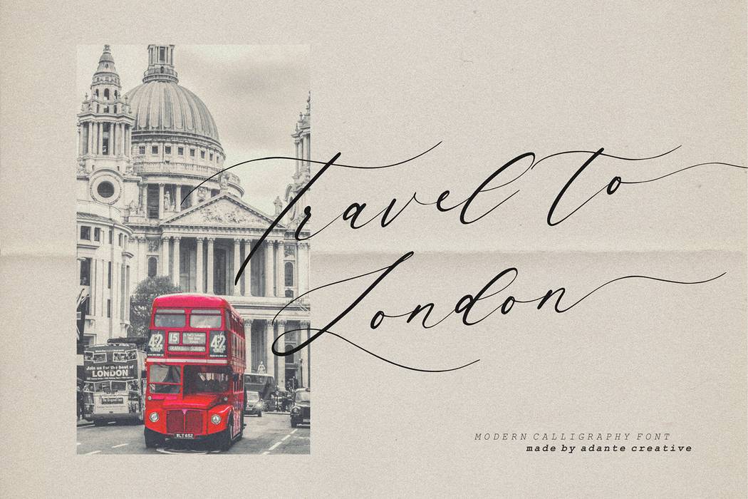 Rainther Font sample