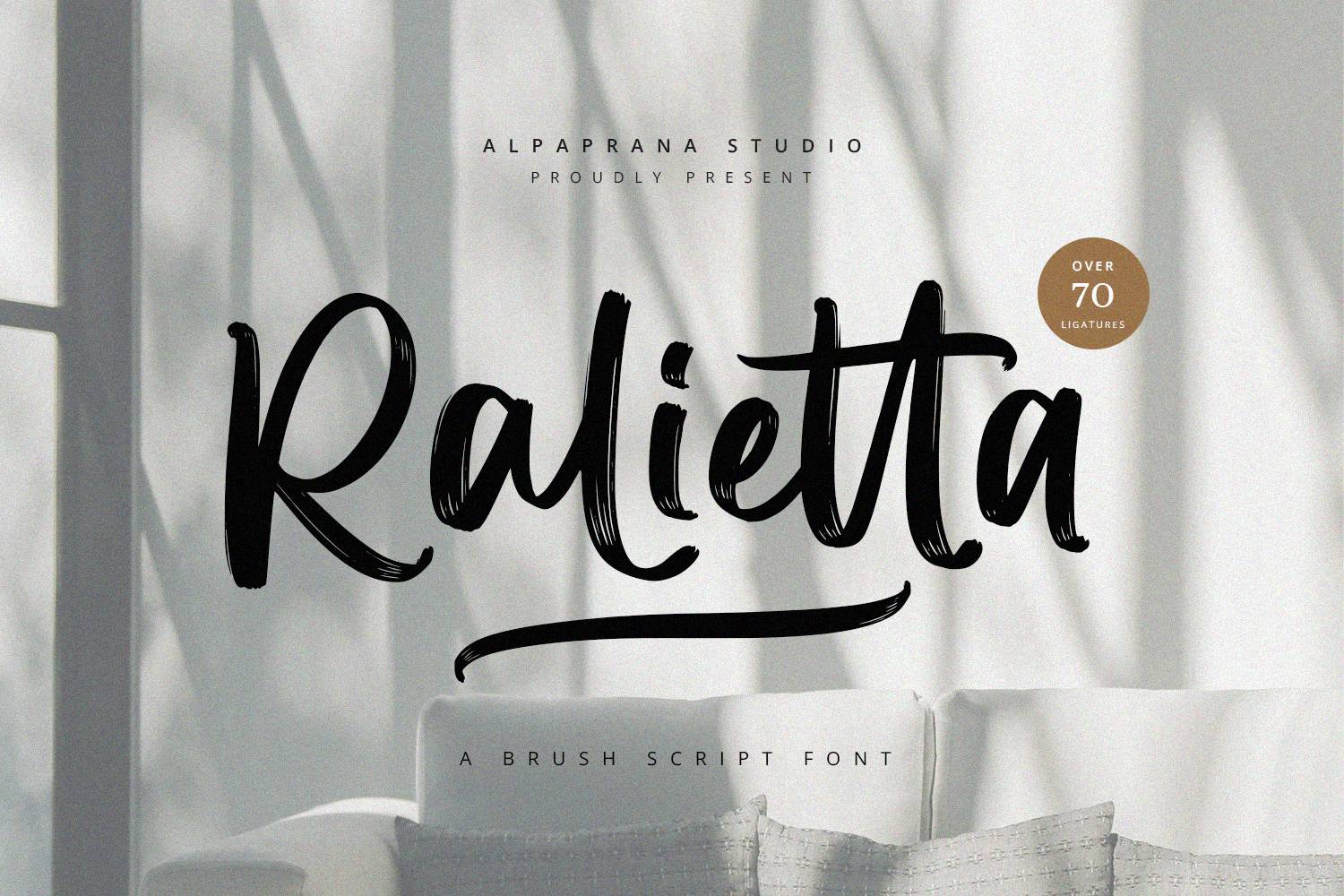 Ralietta Font sample