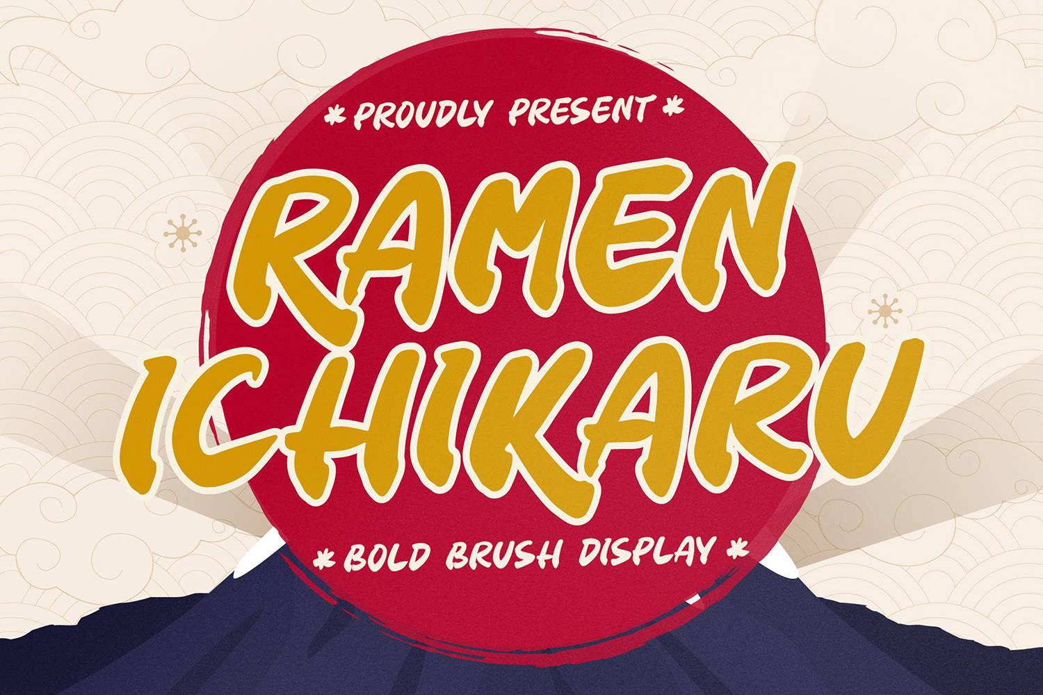 Ramen Ichikaru Font sample