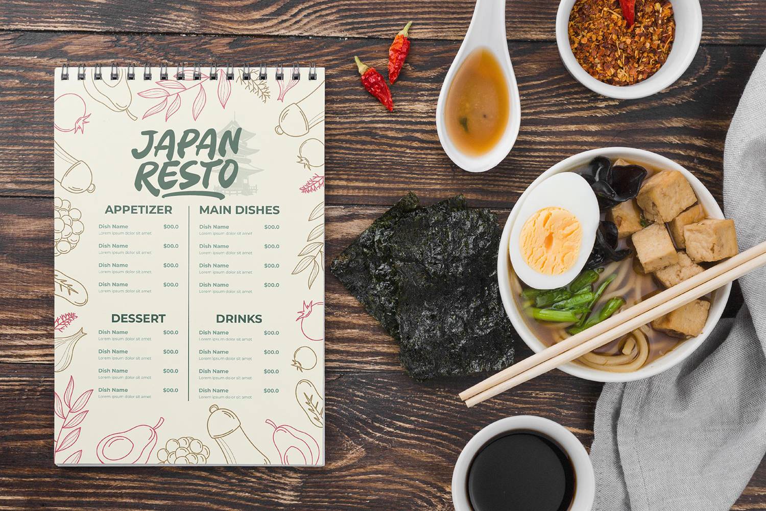 Ramen Ichikaru Font sample