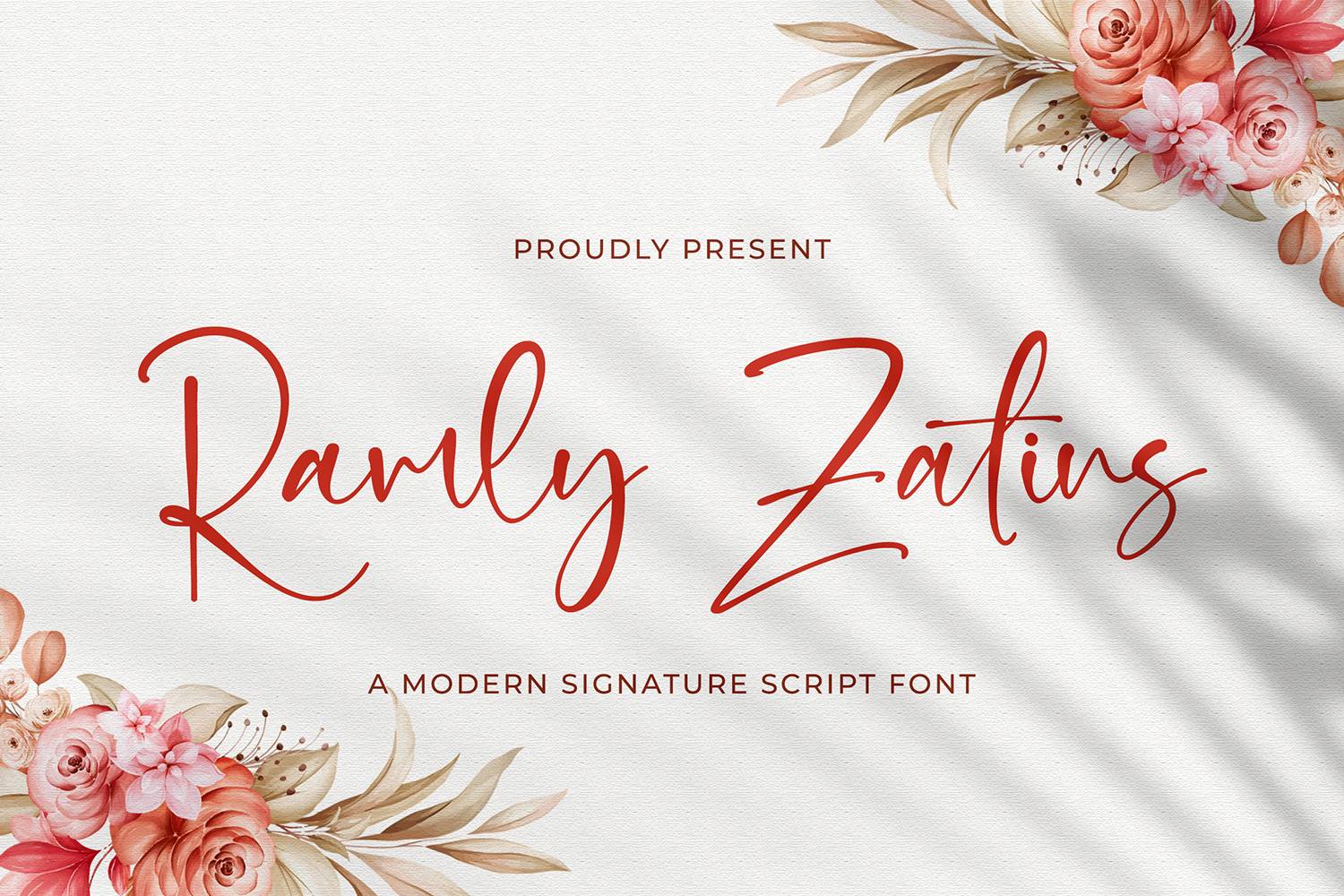 Ramly Zatins Font sample