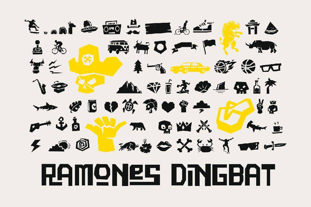 Ramones Font sample