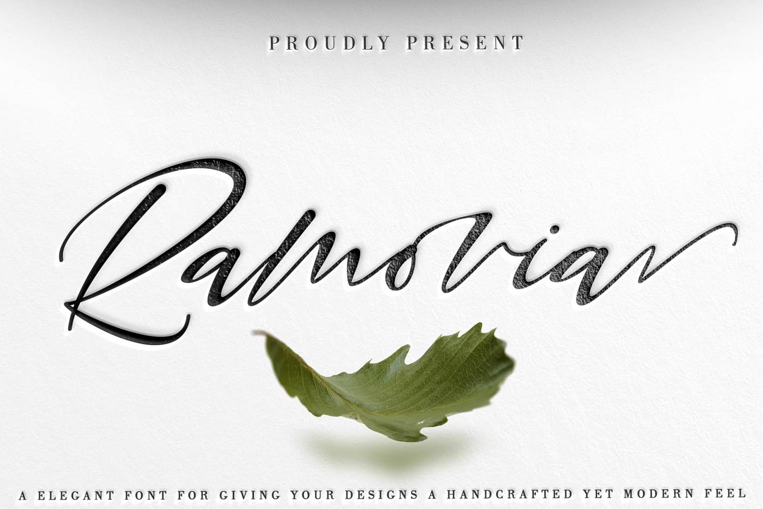 Ramovia Font sample