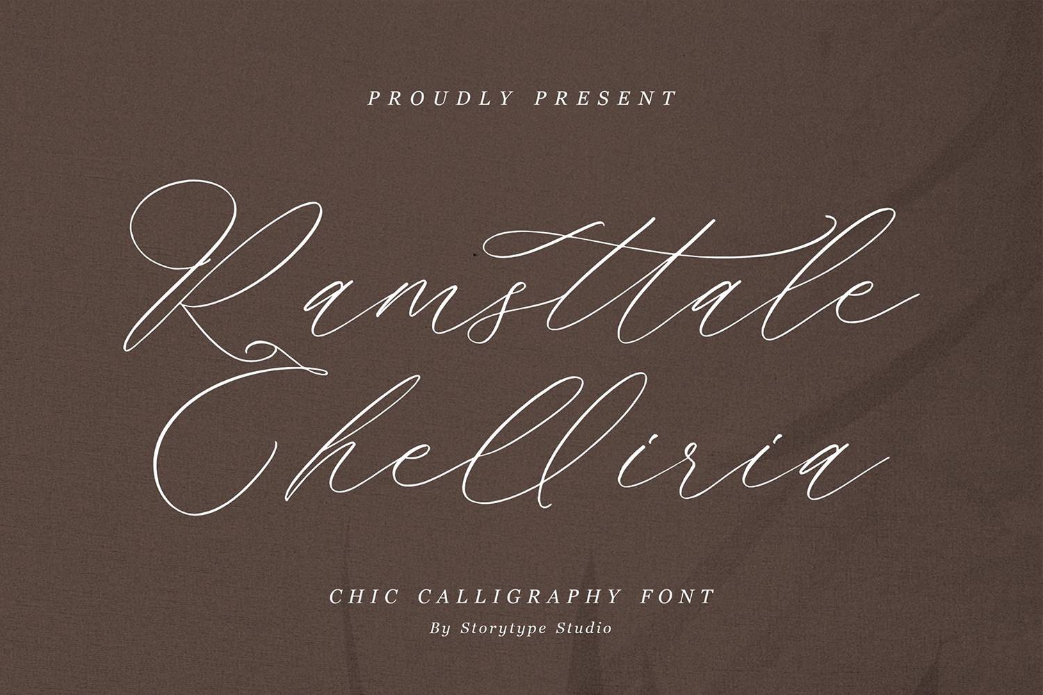 Ramsttale Chelliria Font sample