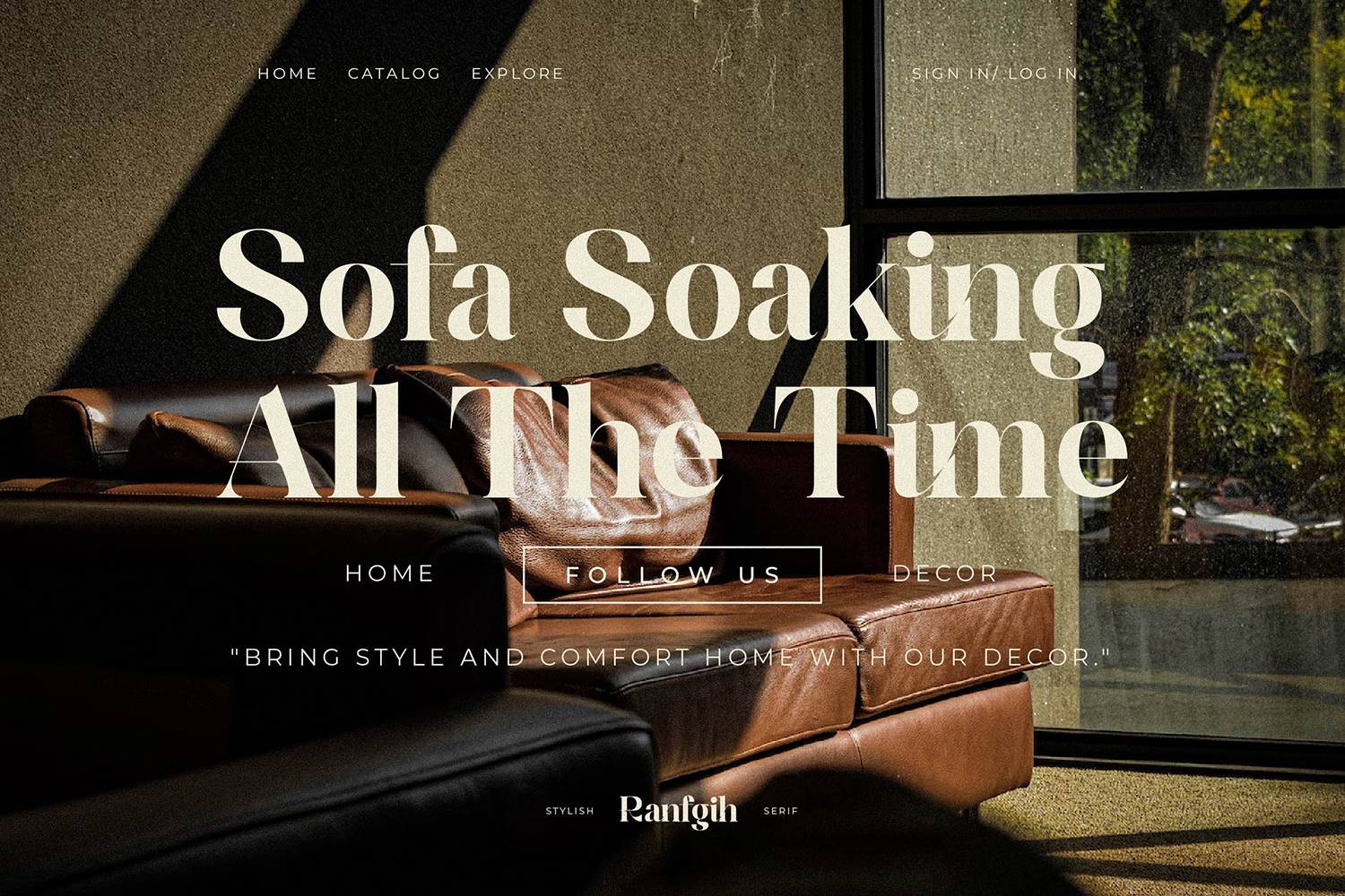 Ranfgih Font sample