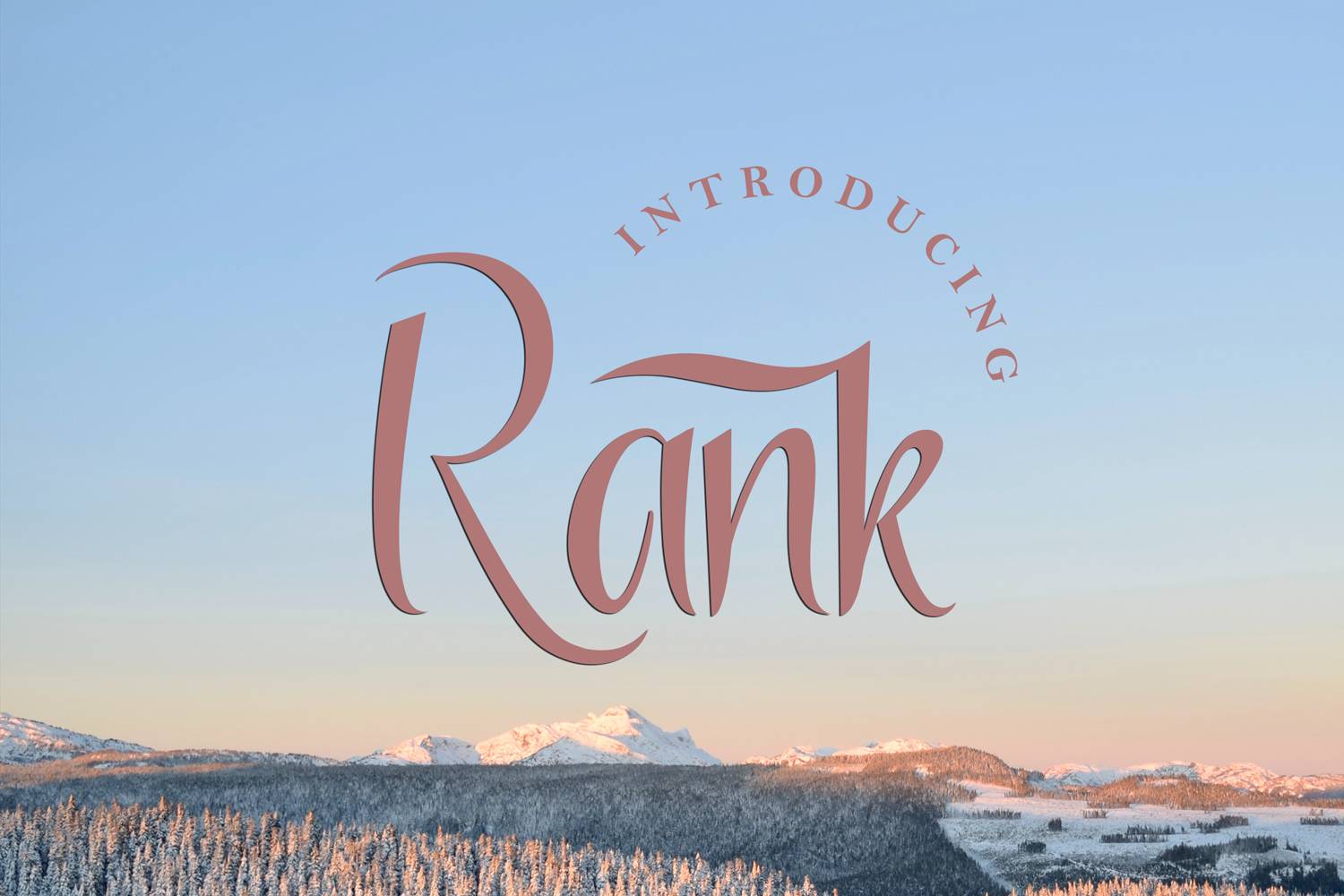 Rank Font sample