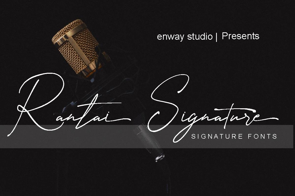 Rantai Signature Font sample