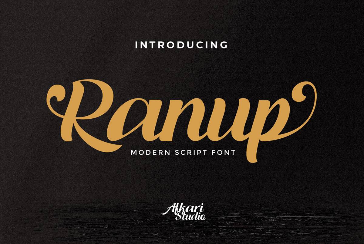 Ranup Font sample