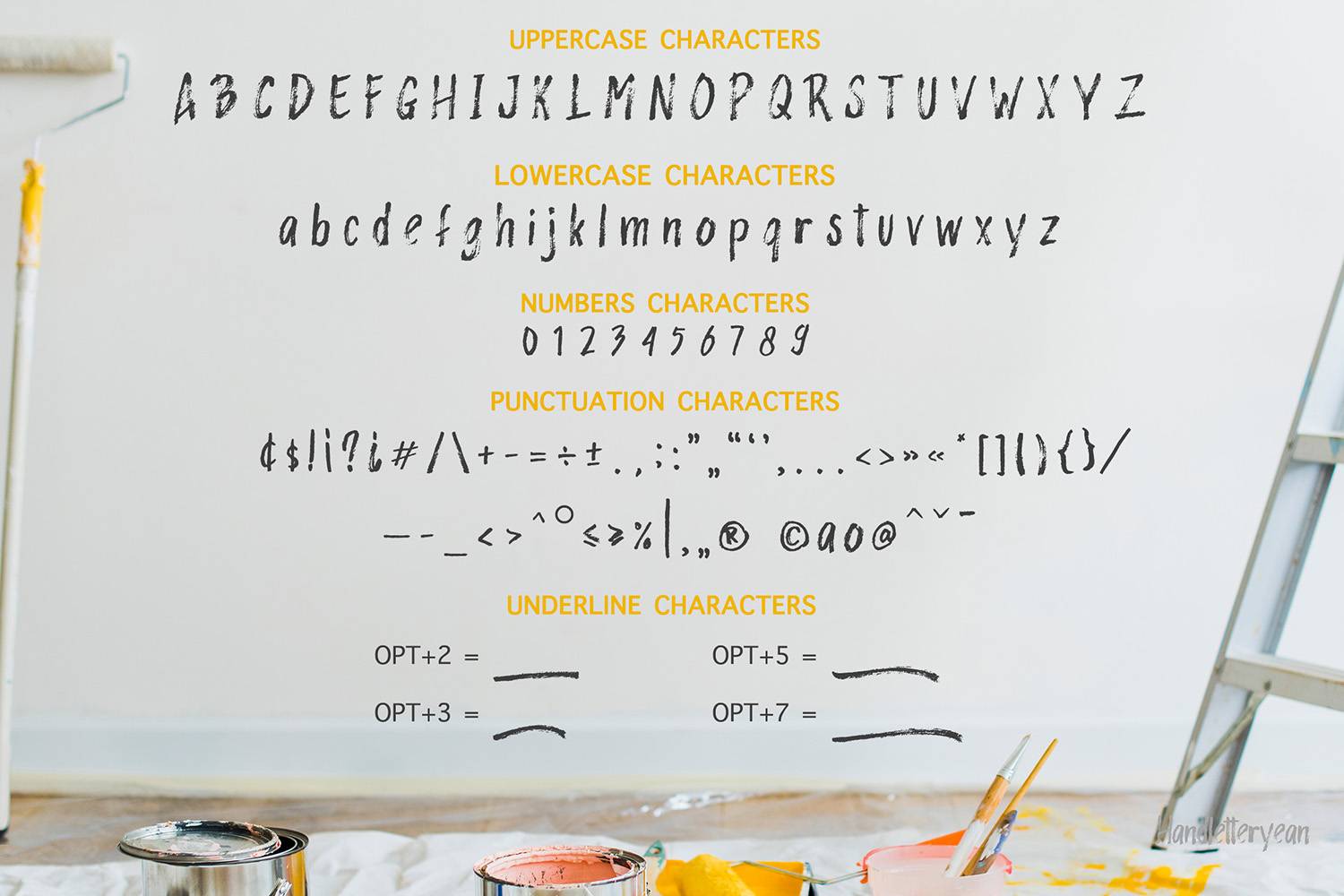 Rashford Font sample