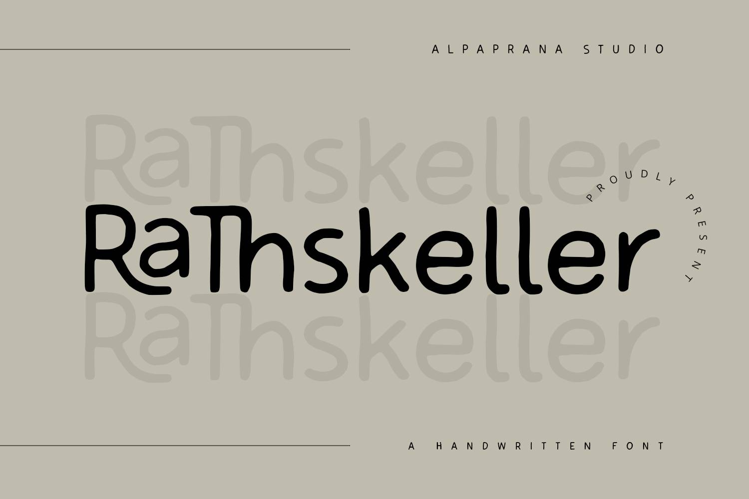 Rathskeller Font sample
