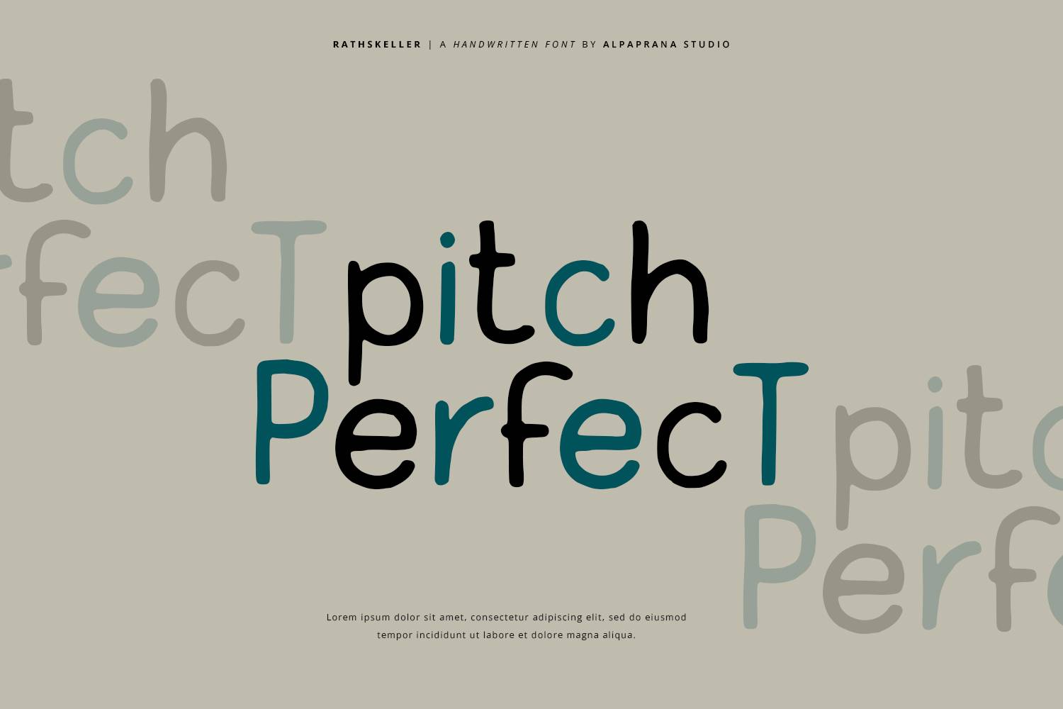 Rathskeller Font sample