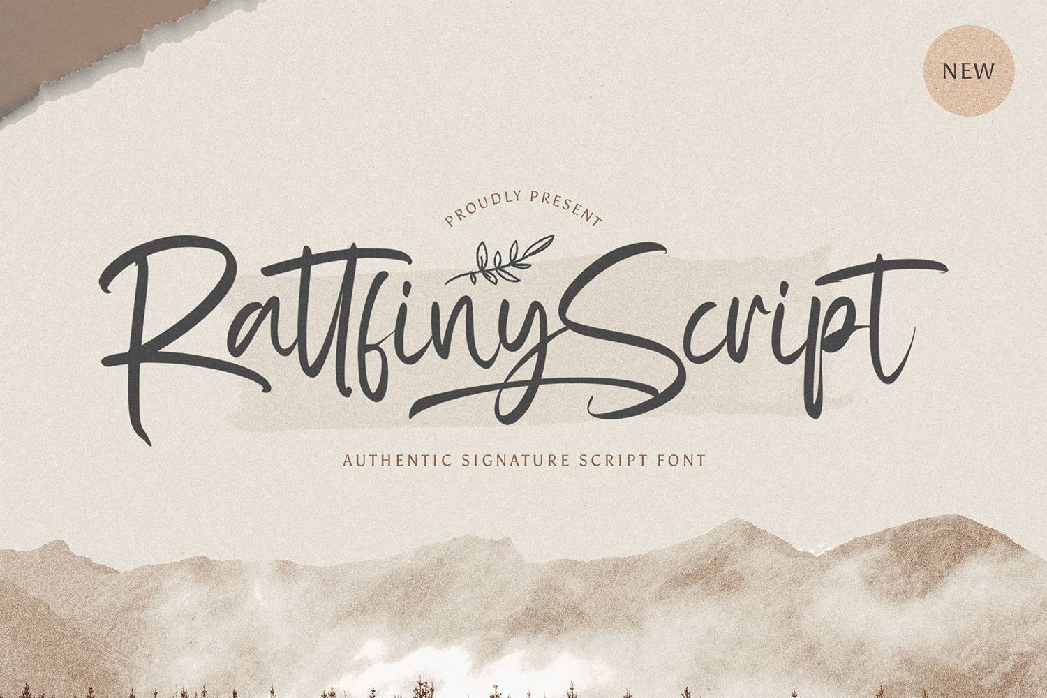 Rattfiny Script Font sample