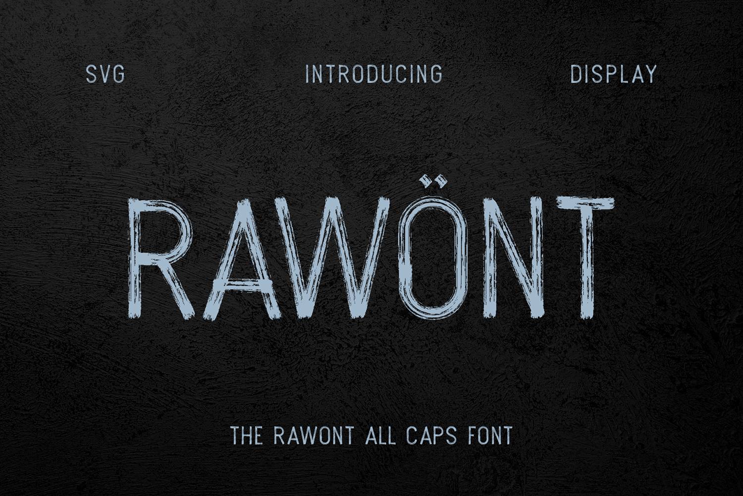 Rawont Font sample