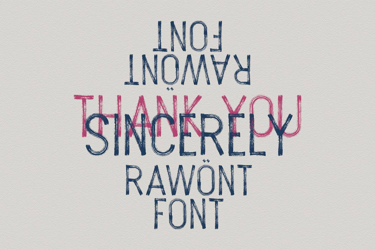 Rawont Font sample