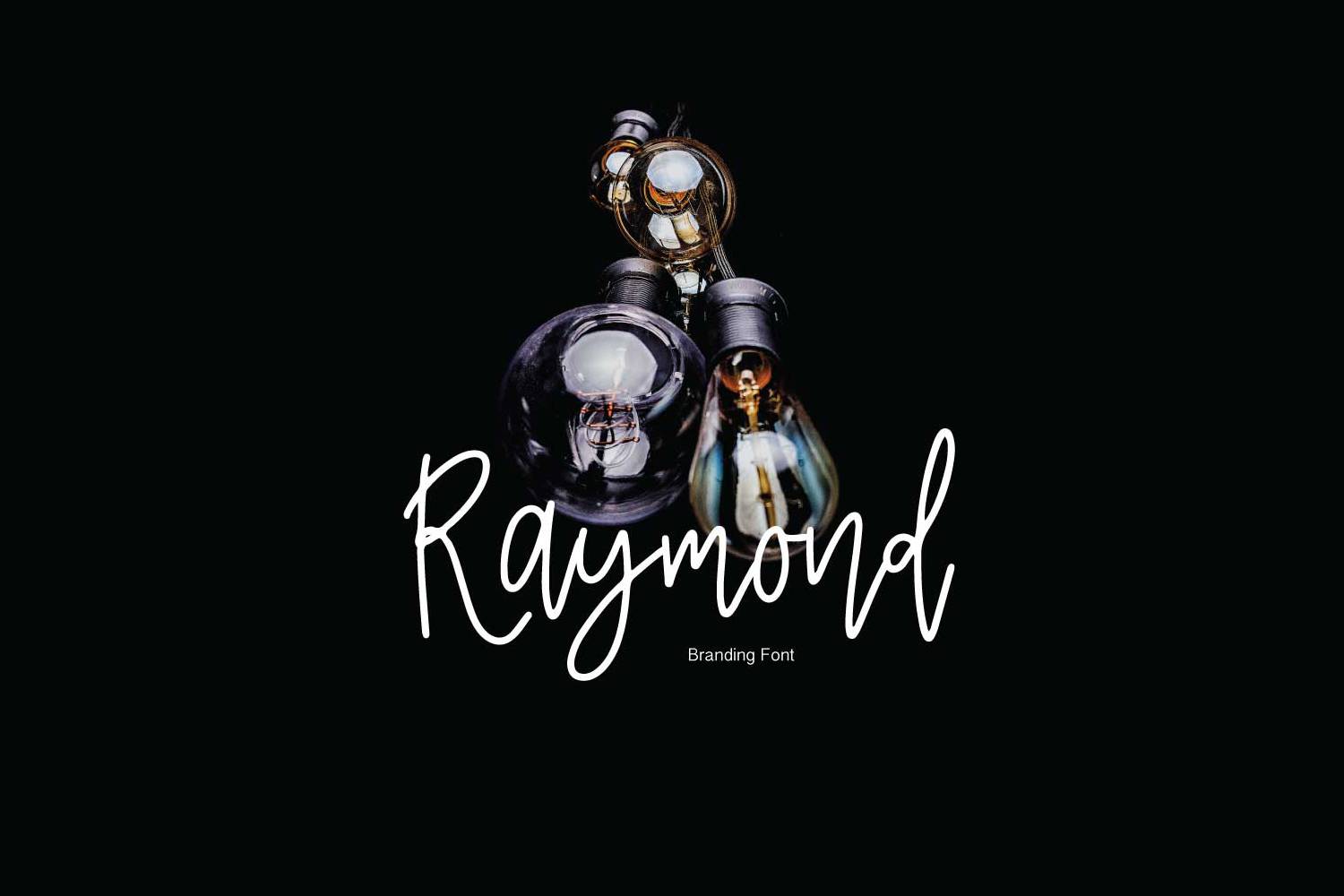 RayMond Font sample