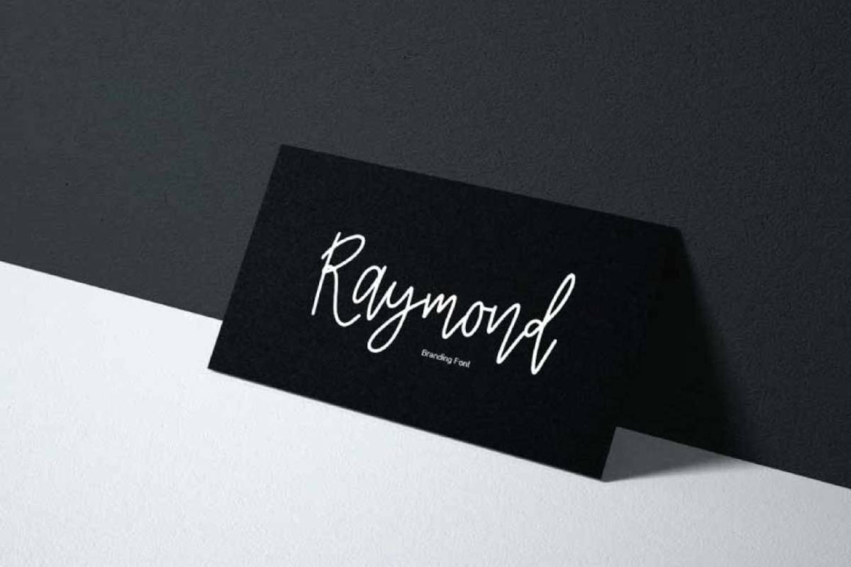RayMond Font sample
