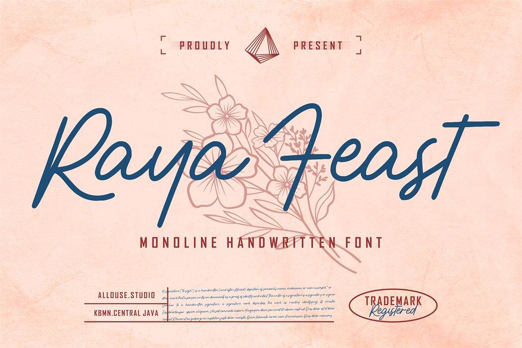 Raya Feast Font sample