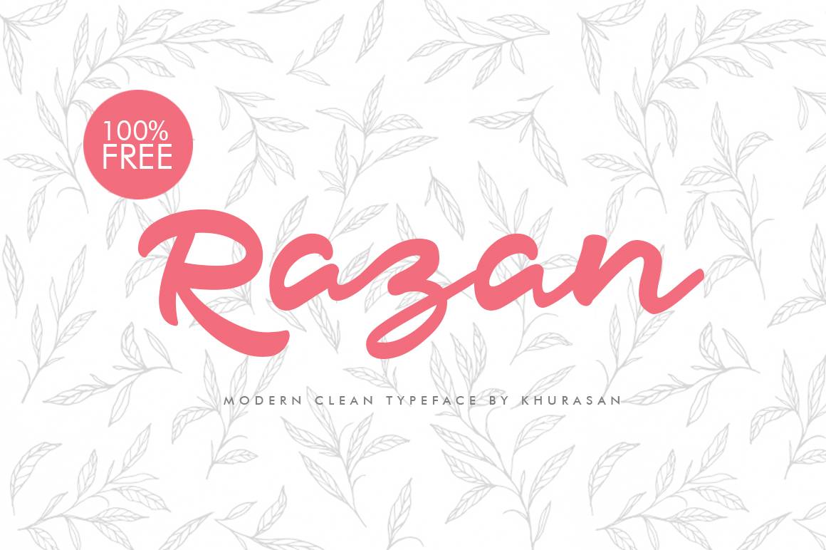 Razan Script Font sample