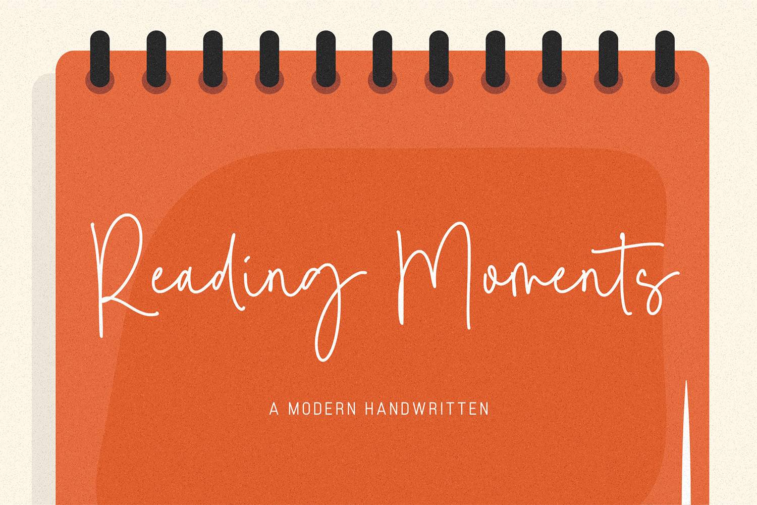 Reading Moments Font sample