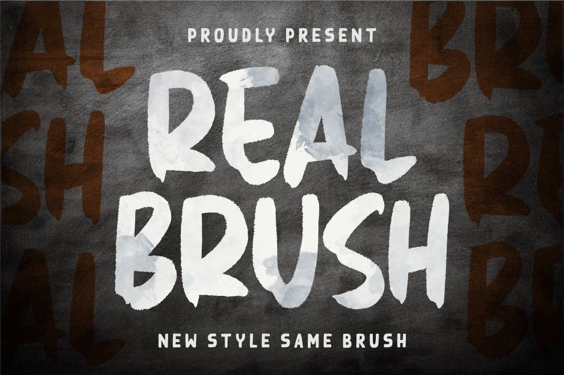Real Brush Font sample