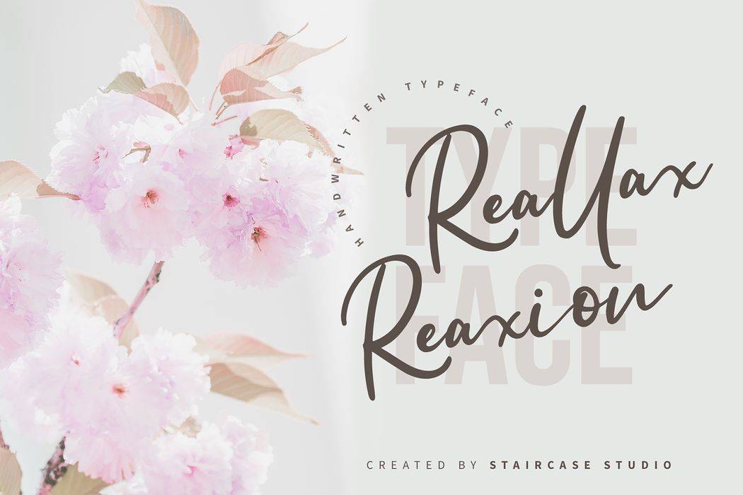 Reallax Reaxio Font sample