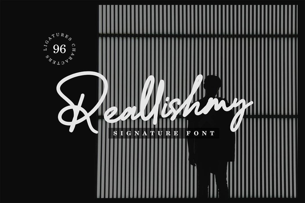 Reallishmy Font sample