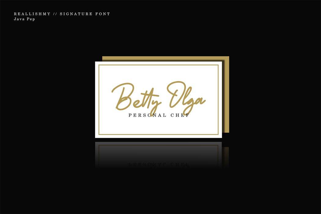 Reallishmy Font sample