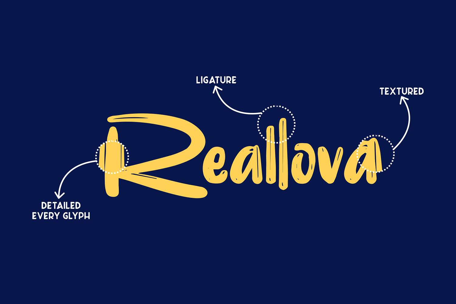 Reallova Font sample
