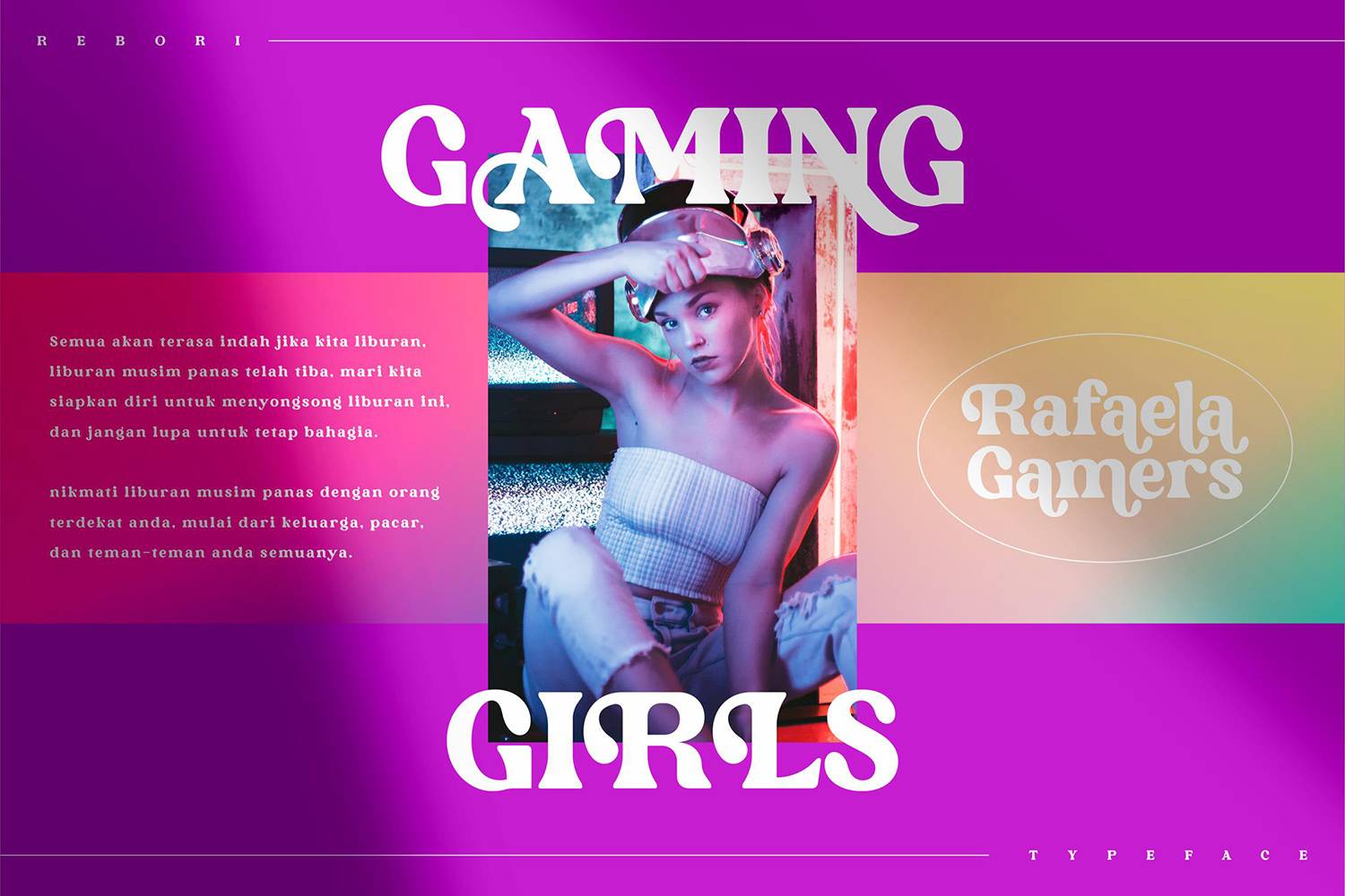 Rebori Modern Font sample